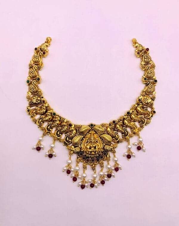 Antique Necklace  Gold Plated 92.5