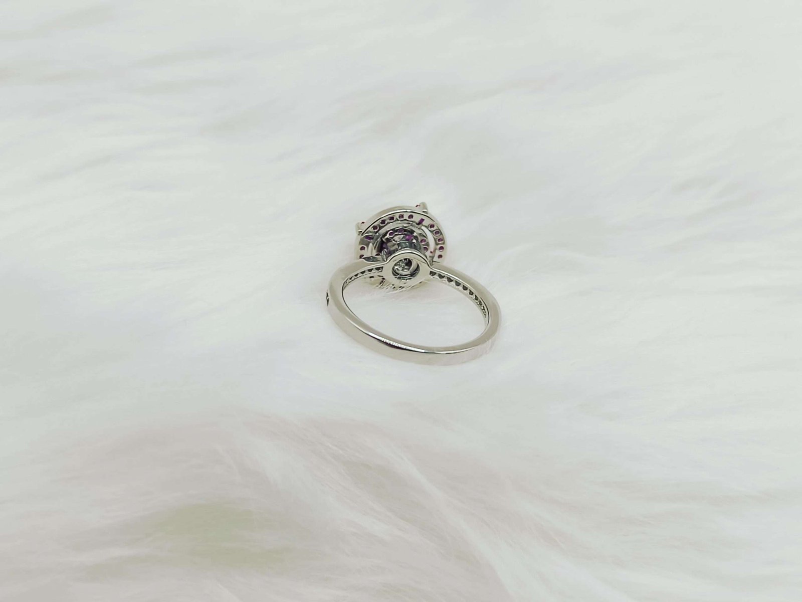 Elevate Your Style with the Sterling Silver X Shape Stone Women's Rotation Ring - Image 3