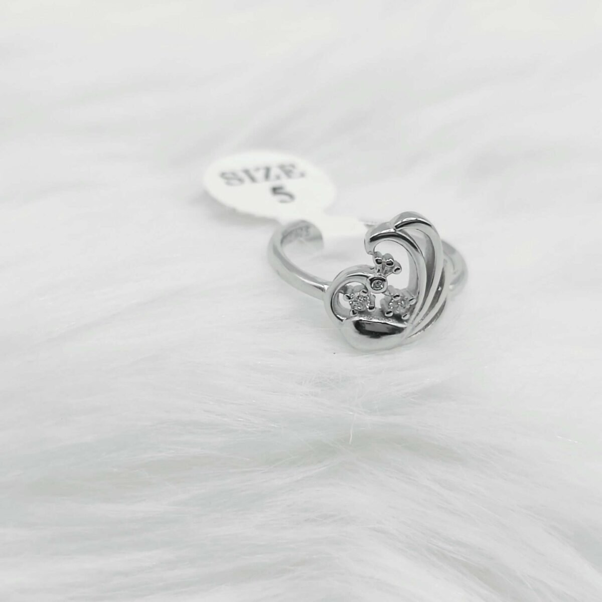 Elegant Sterling Silver Peacock Ring - 92.5 Purity