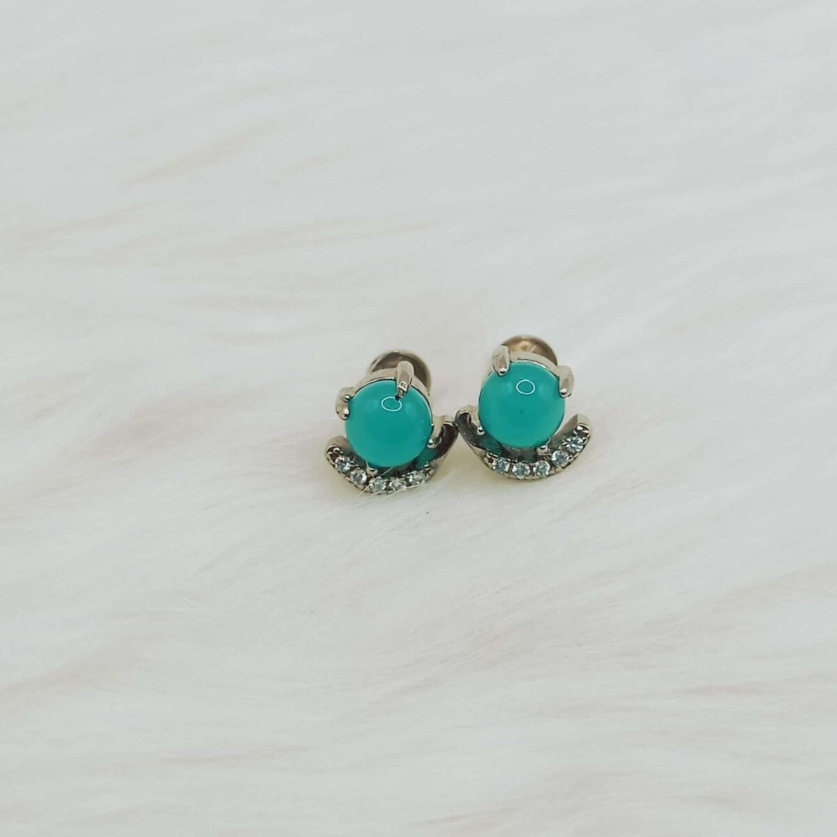 Elevate Your Style with Sterling Silver Aqua Kundan Tops