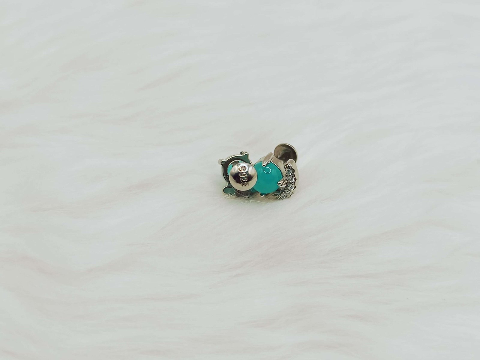 Elevate Your Style with Sterling Silver Aqua Kundan Tops - Image 2