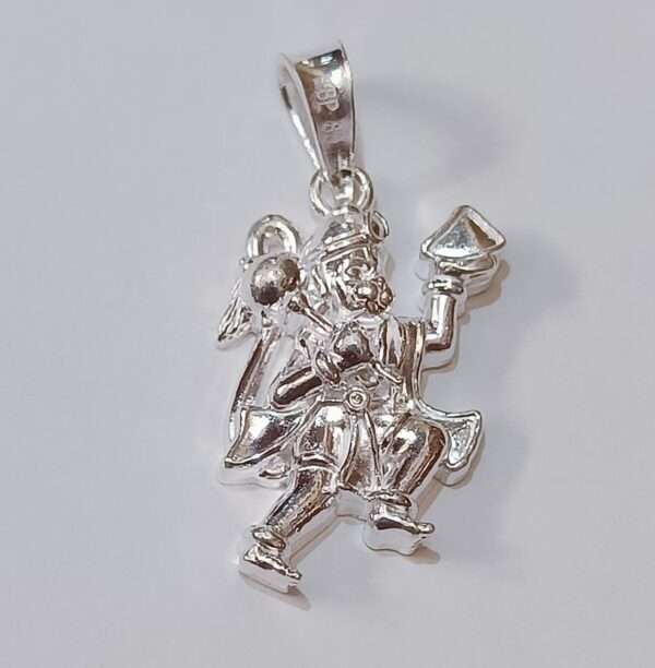 Exquisite Silver Foam Casting Hanumanji Pendant