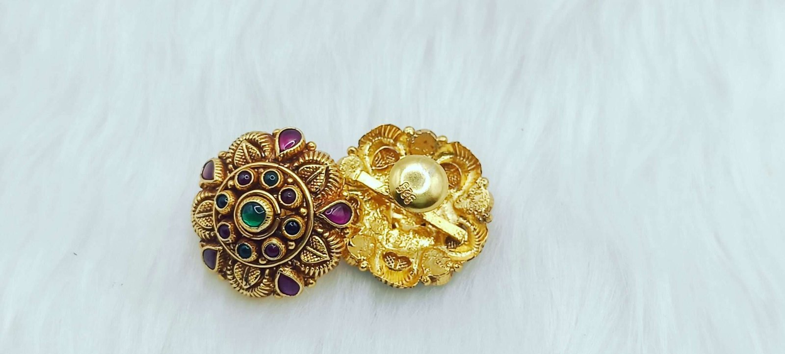 Discover the Elegance of Antique Gold Plated 92.5 Silver Tops - Image 2