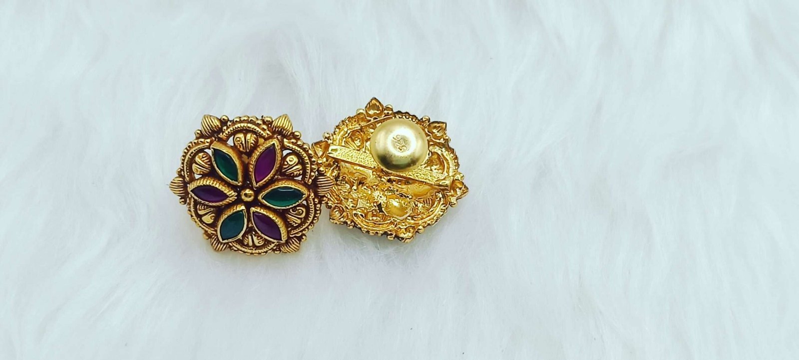 Discover the Elegance of Gold Plated Silver 92.5 Stone Tops - Image 2