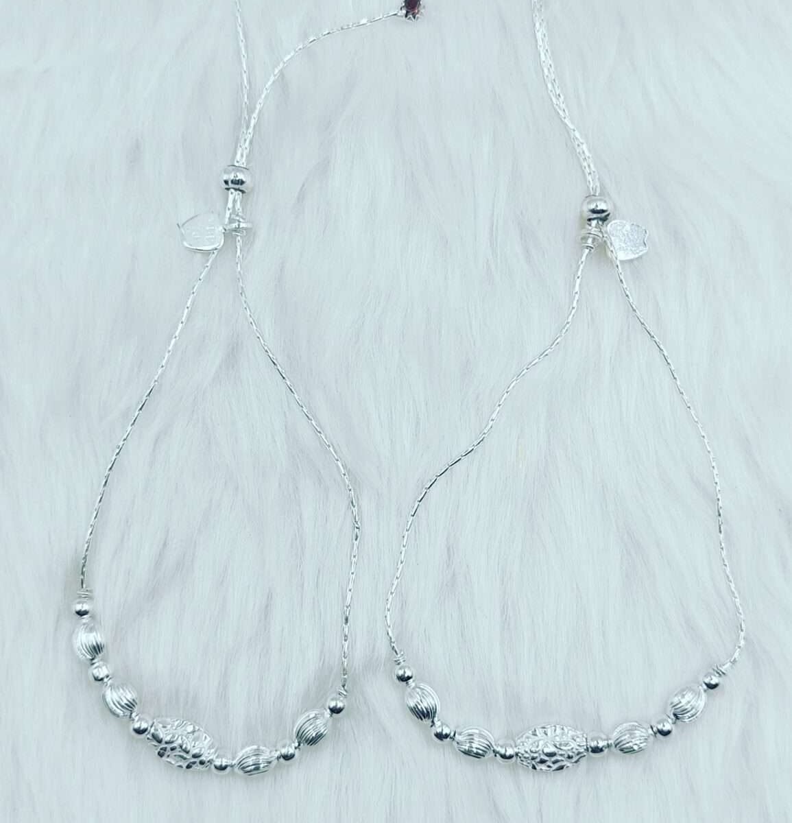 Stylish Adjustable Silver Payal for Women