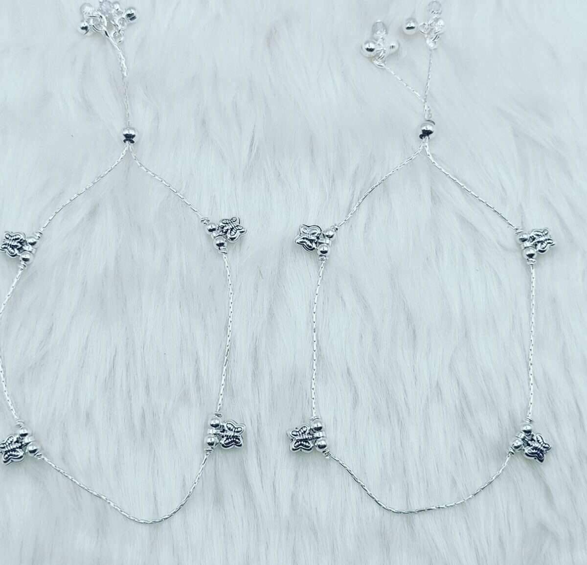 Elevate Your Style with the Adjustable Silver Butterfly Pandora Payal