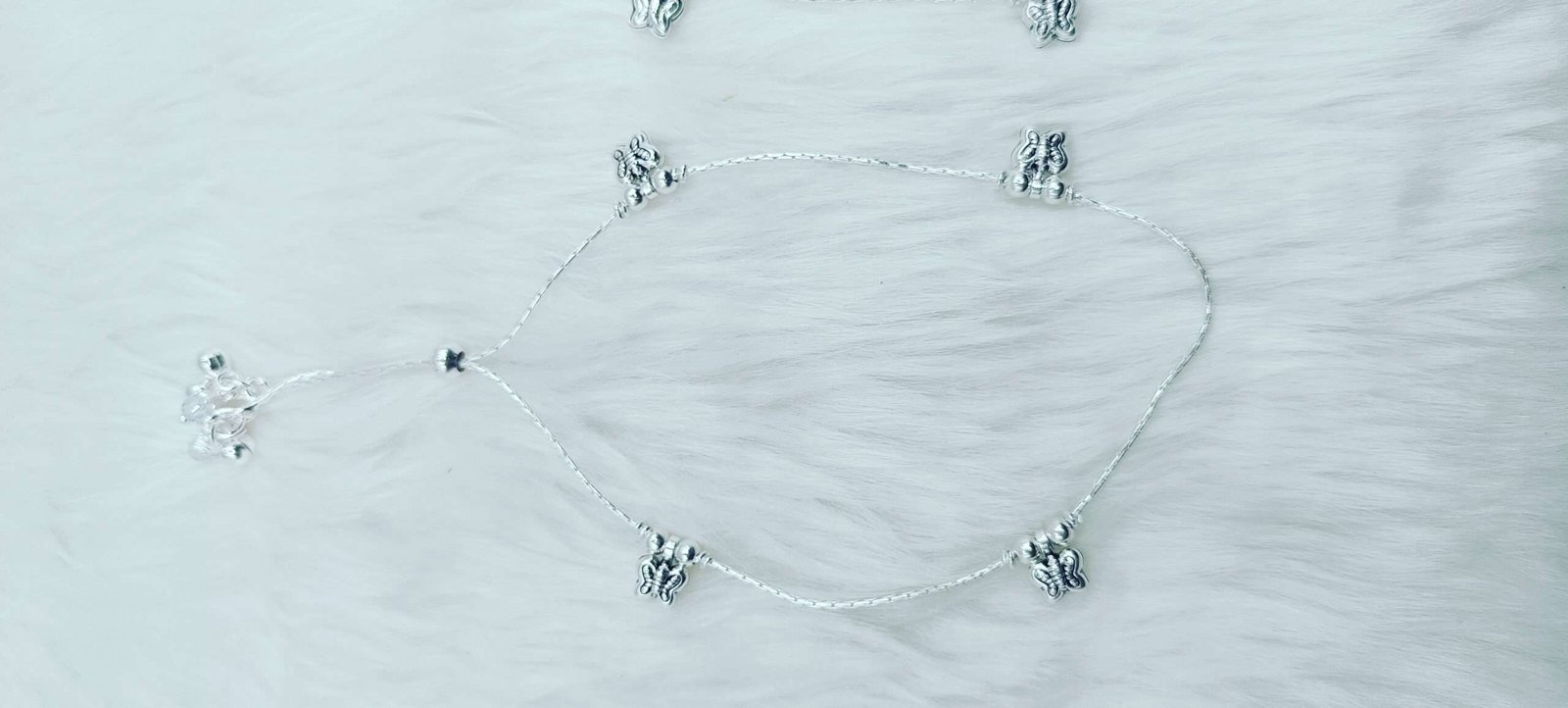 Elevate Your Style with the Adjustable Silver Butterfly Pandora Payal - Image 3