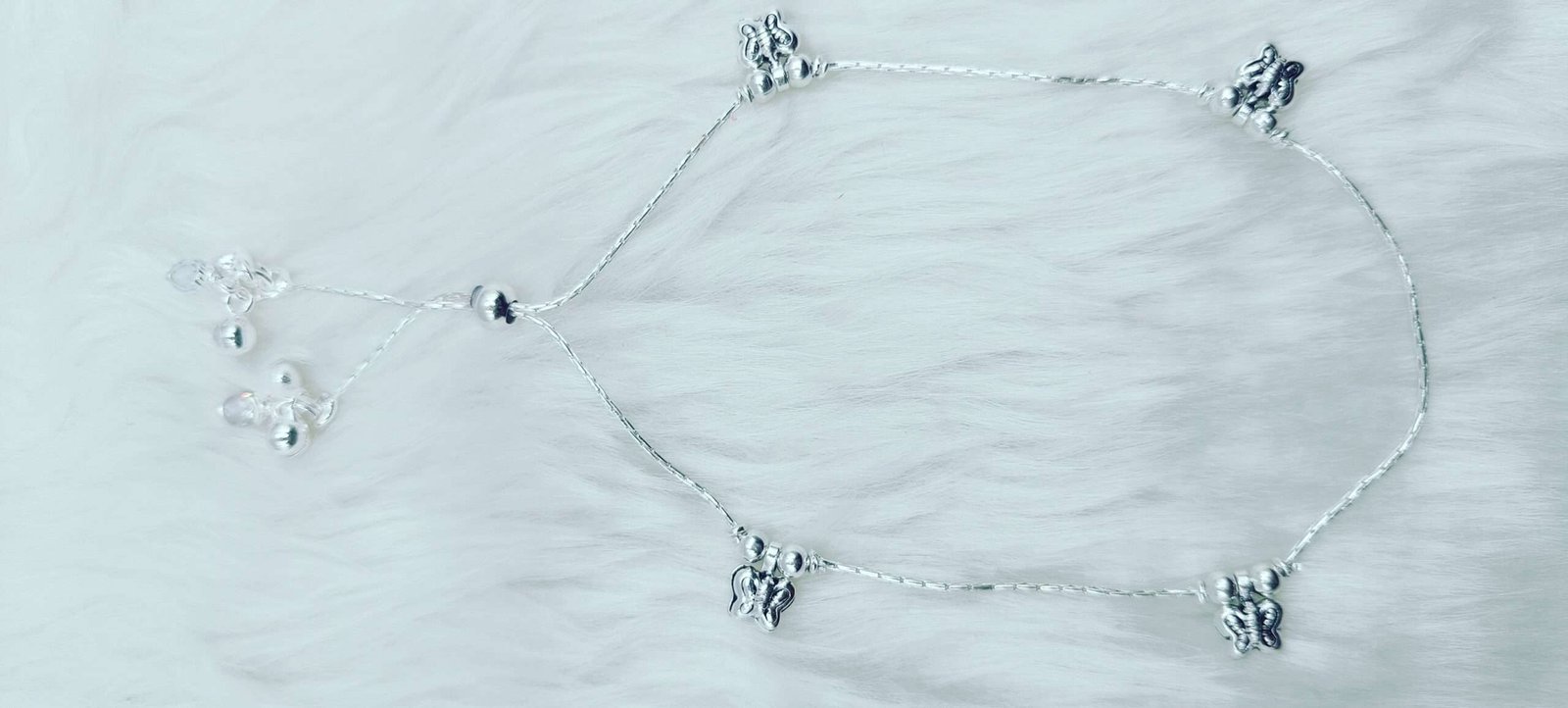 Elevate Your Style with the Adjustable Silver Butterfly Pandora Payal - Image 4