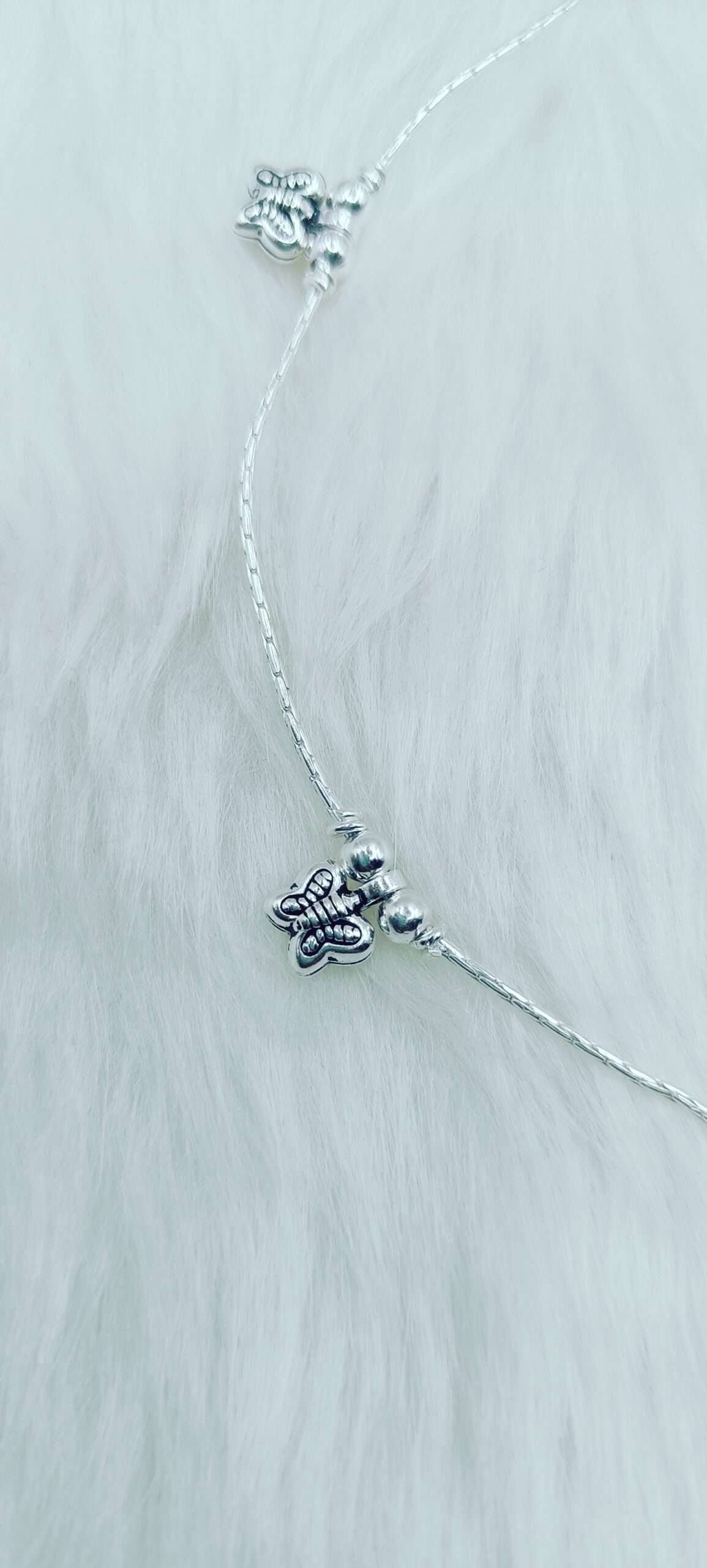 Elevate Your Style with the Adjustable Silver Butterfly Pandora Payal - Image 5