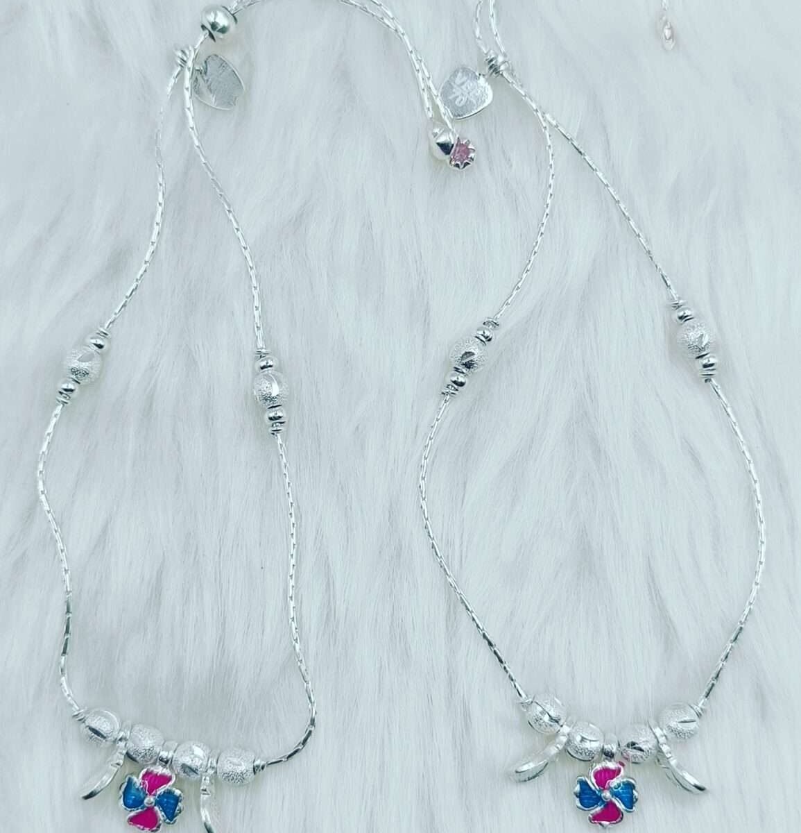 Elegant Silver Adjustable Payal for Girls