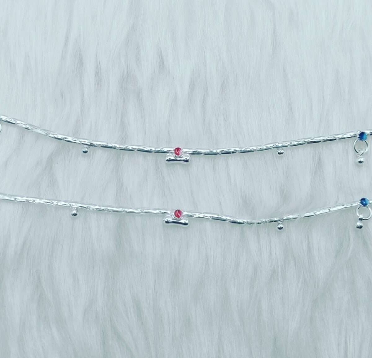 Discover the Charm of Our Lightweight Silver Payal for Kids