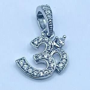 925 Silver Stone Om Pendant