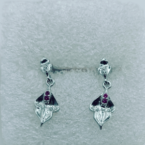 Elegant Sterling Silver Hanging Eartops