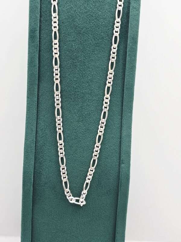 Classic Figaro 925 Silver Chain - Image 2