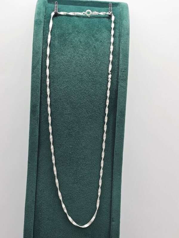 Spiral Silver 92.5 Chain For Men