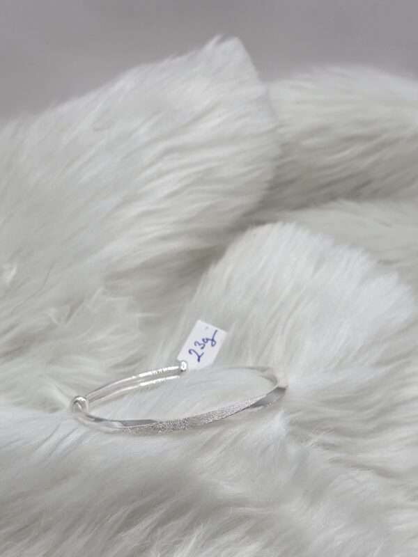 9999 Silver Free Size Kada Handmade