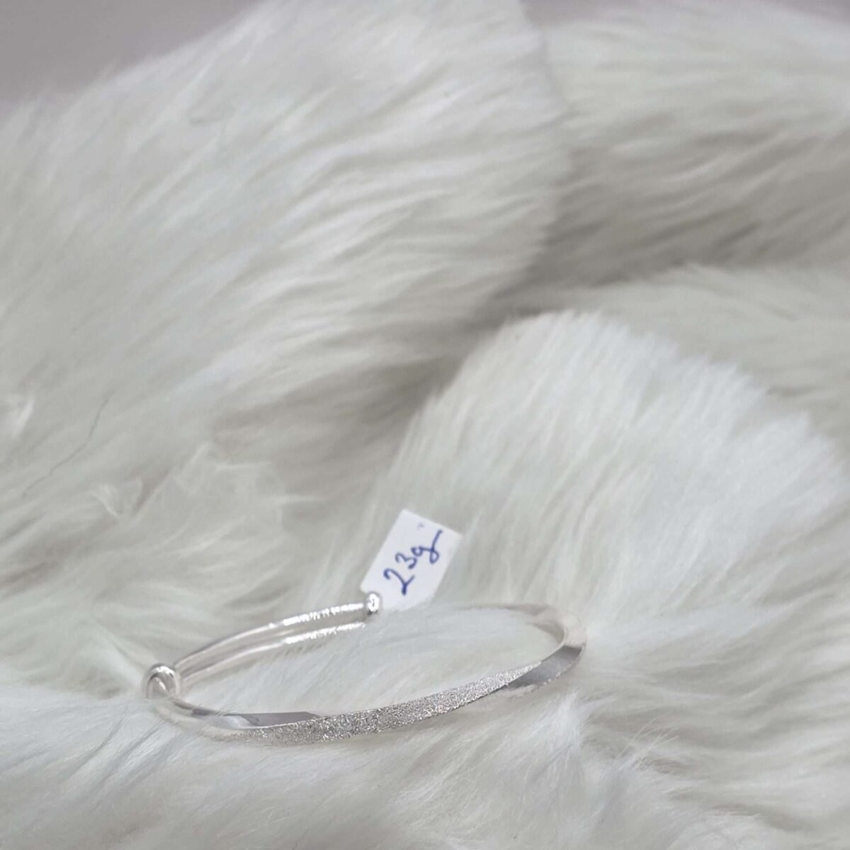 9999 Silver Free Size Kada Handmade