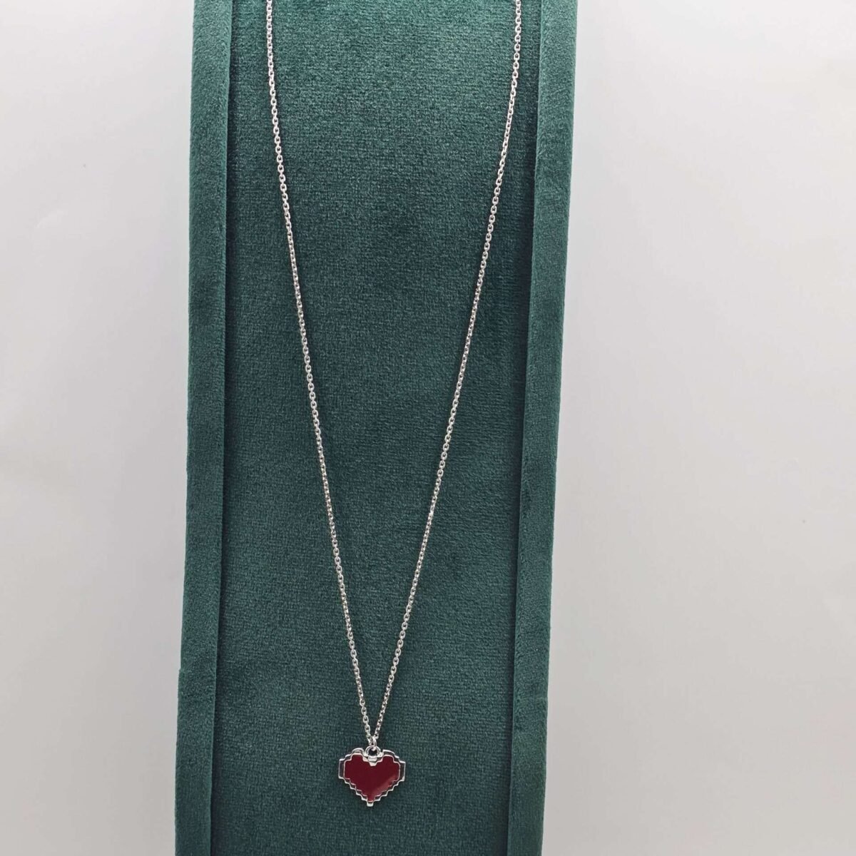 92.5 Silver Love Enamel Pendant Necklace