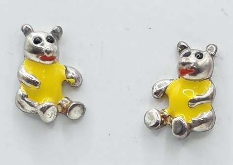 92.5 Silver Kids Ear Studs - Image 7