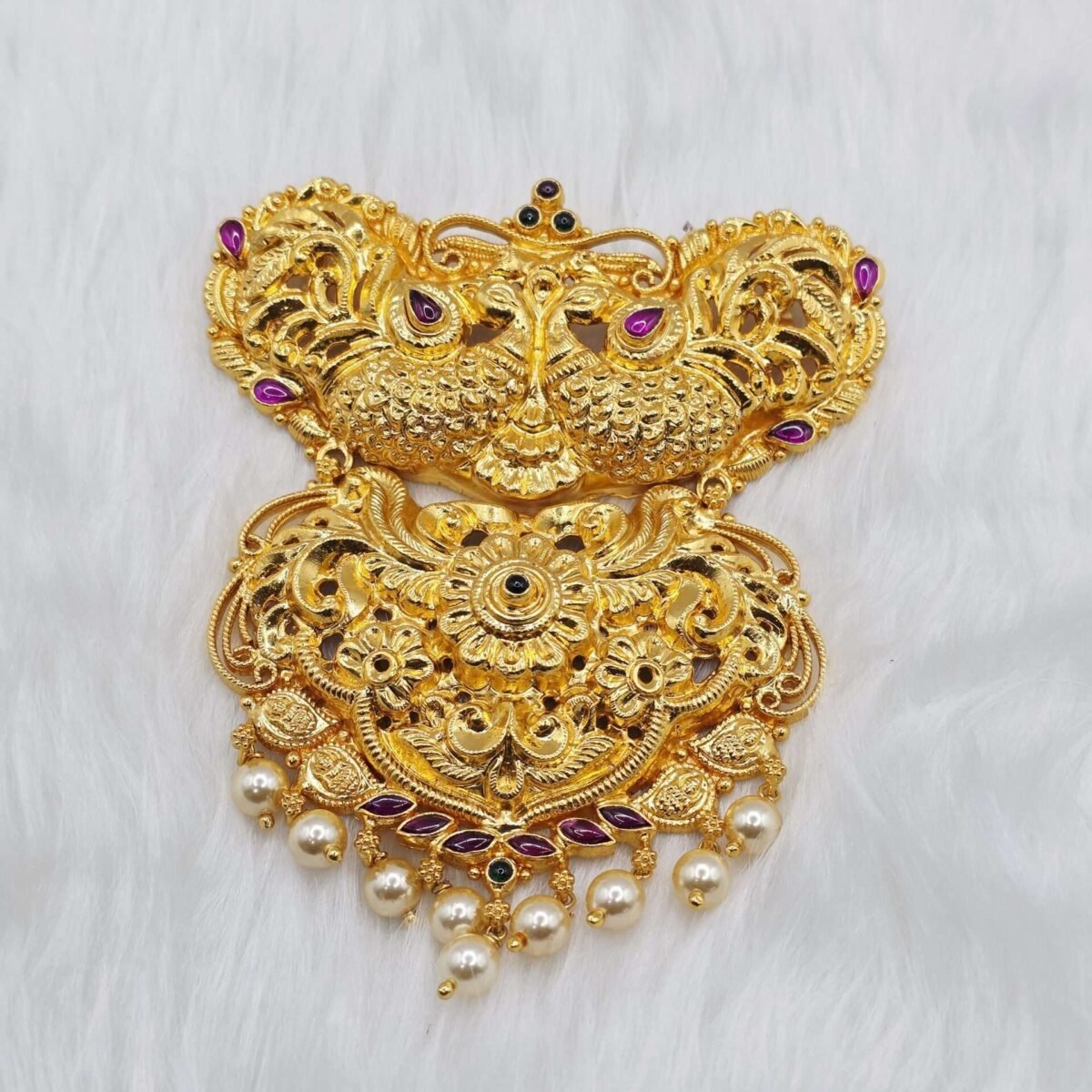 92.5 Silver Gold Plated Antique Jewellery Pendant