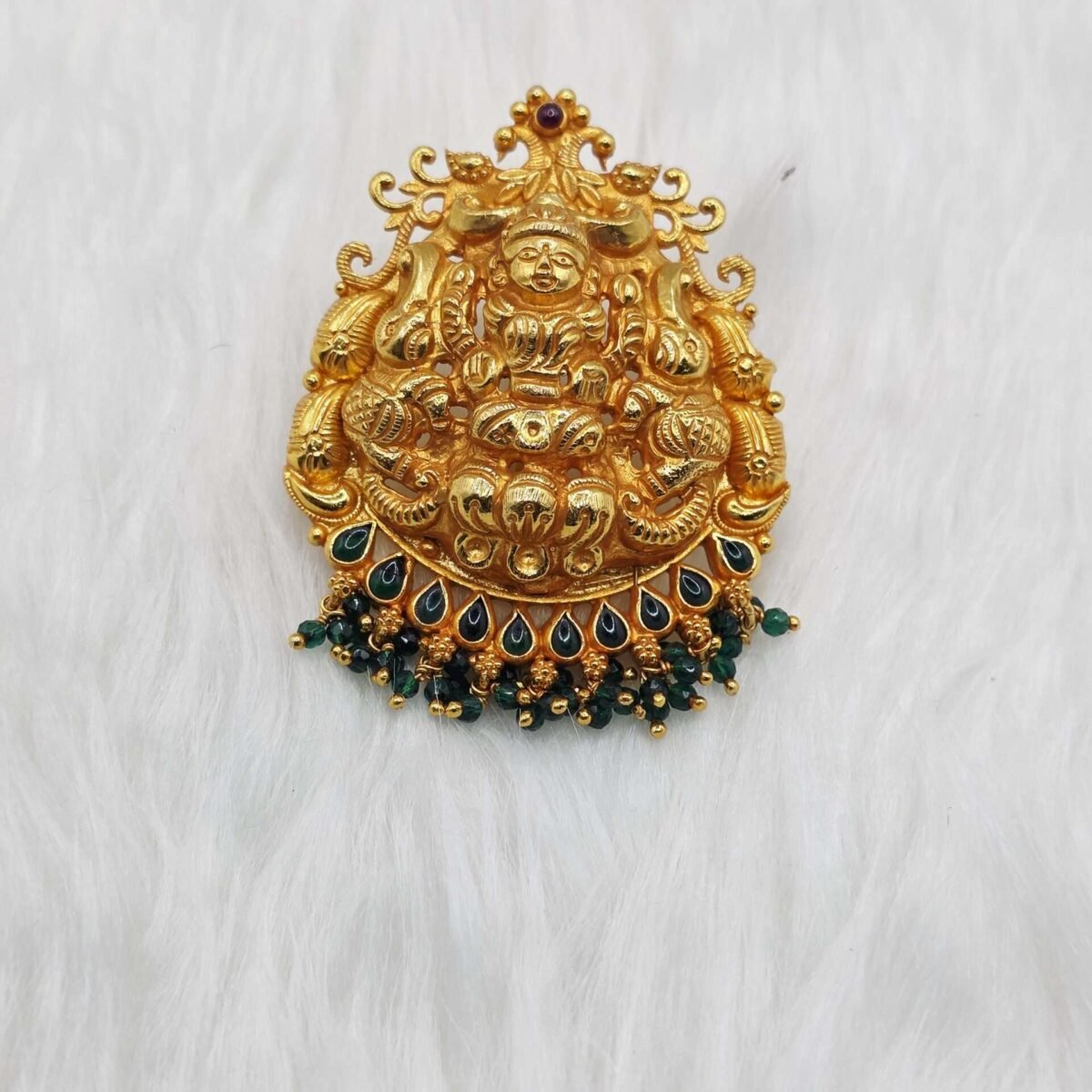 92.5 Silver Gold Plated Mahalakshmi Pendant
