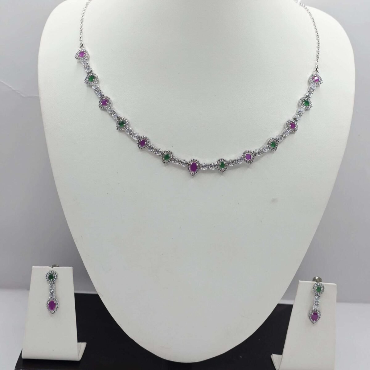 925 Sterling Silver Multi Design Necklace Set