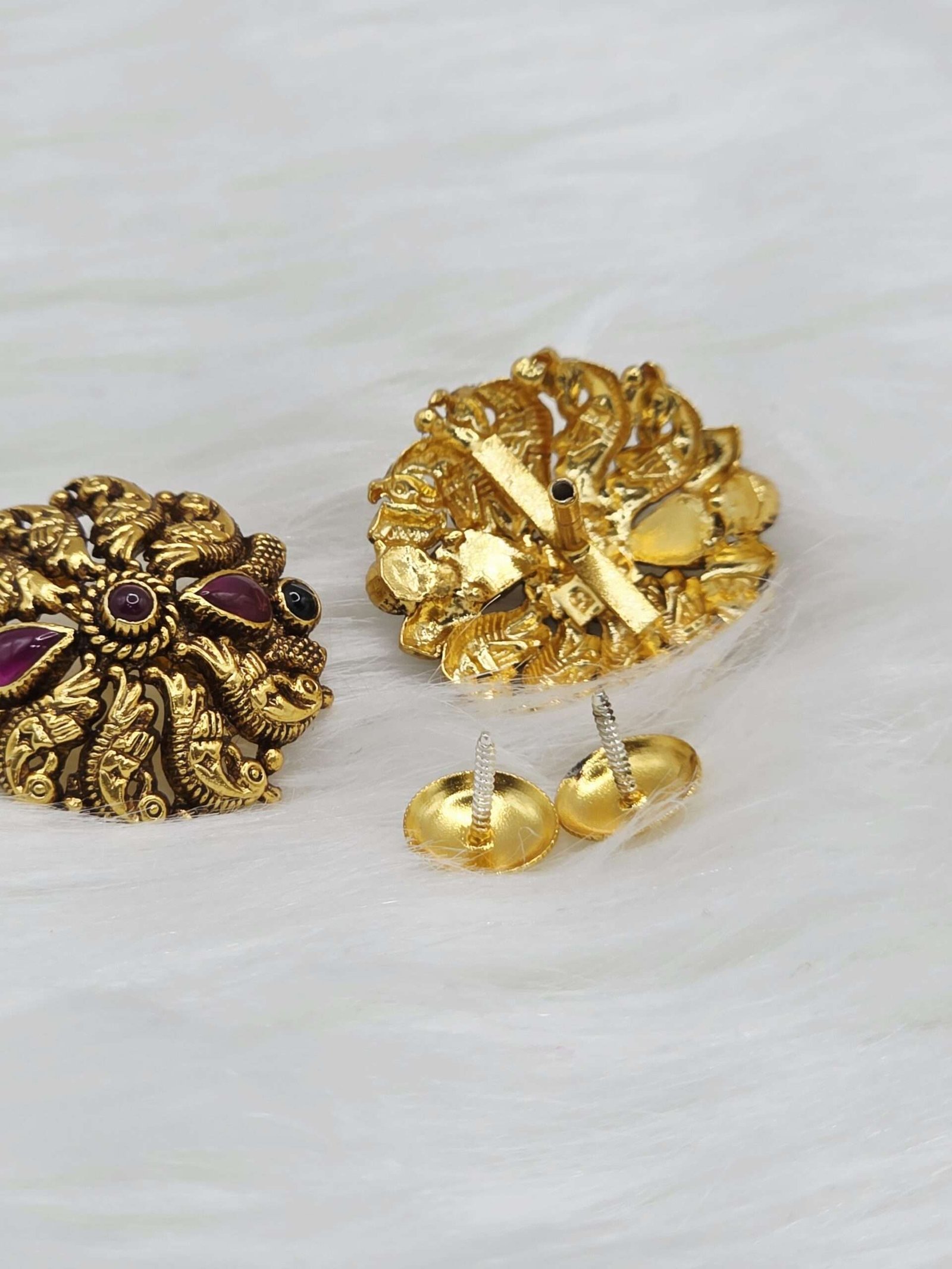 92.5 Silver Gold Plated Earwears - Image 2