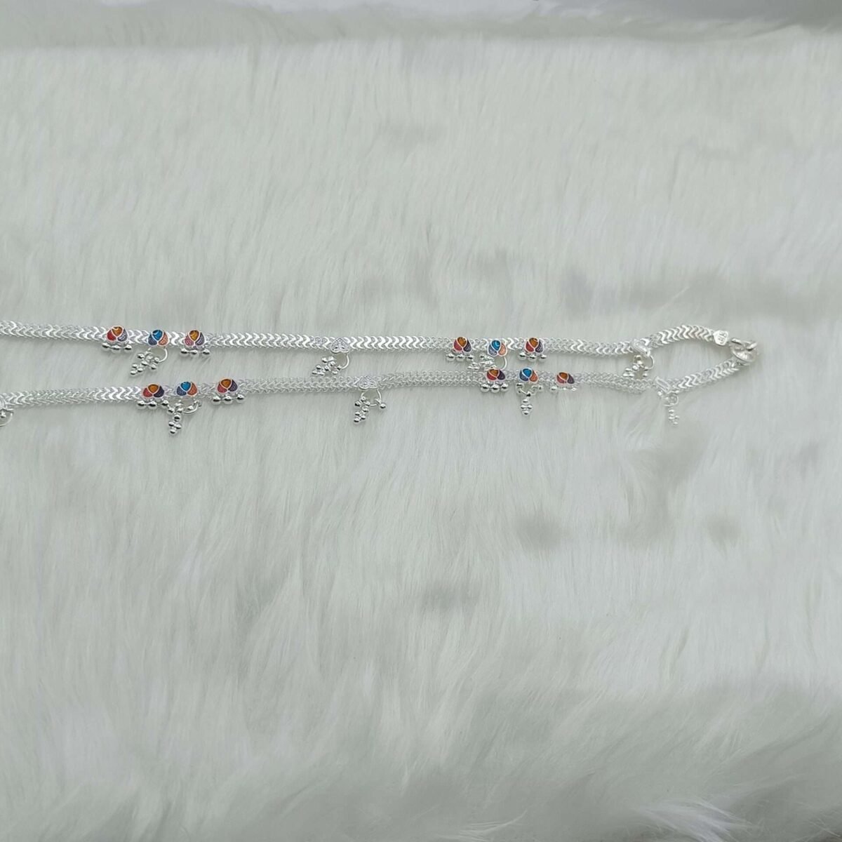 Agra Fancy Silver Payal