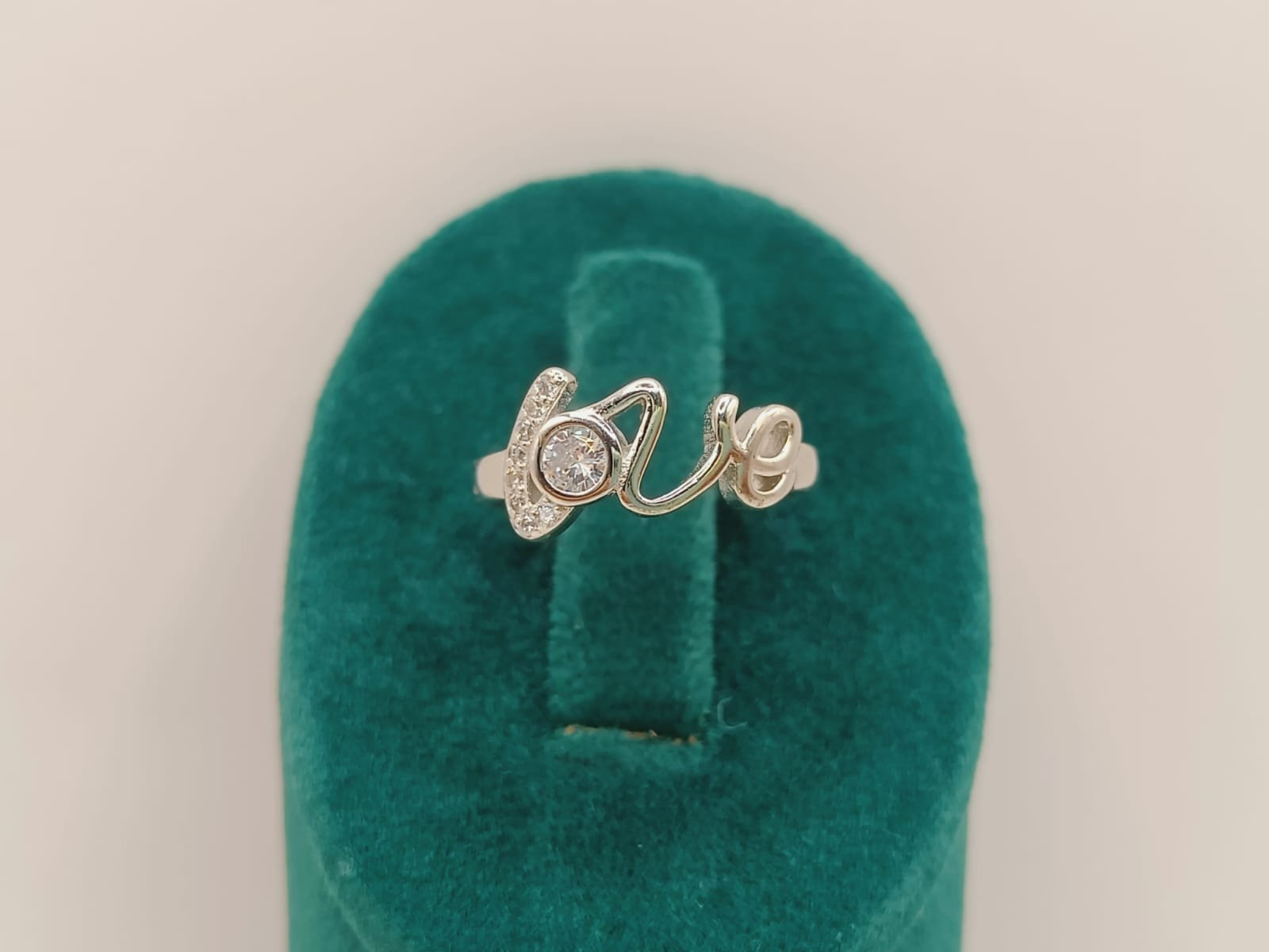 Elegant Love Sterling Silver Ring