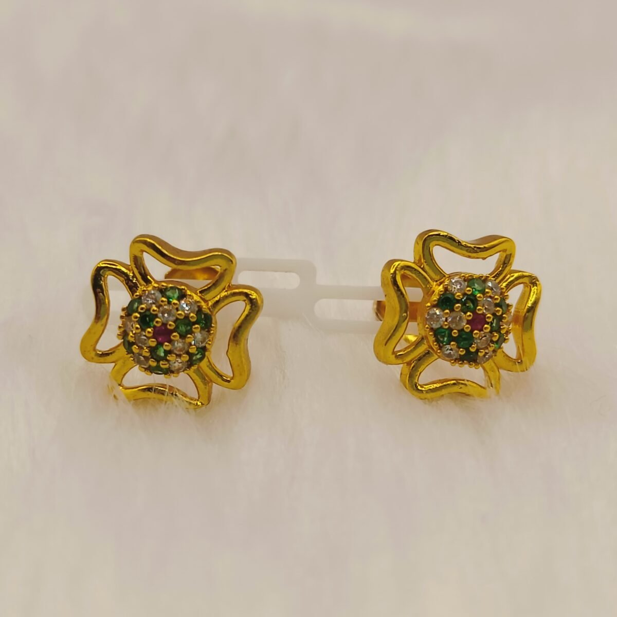 925 Silver Gold Plated Butterfly Top