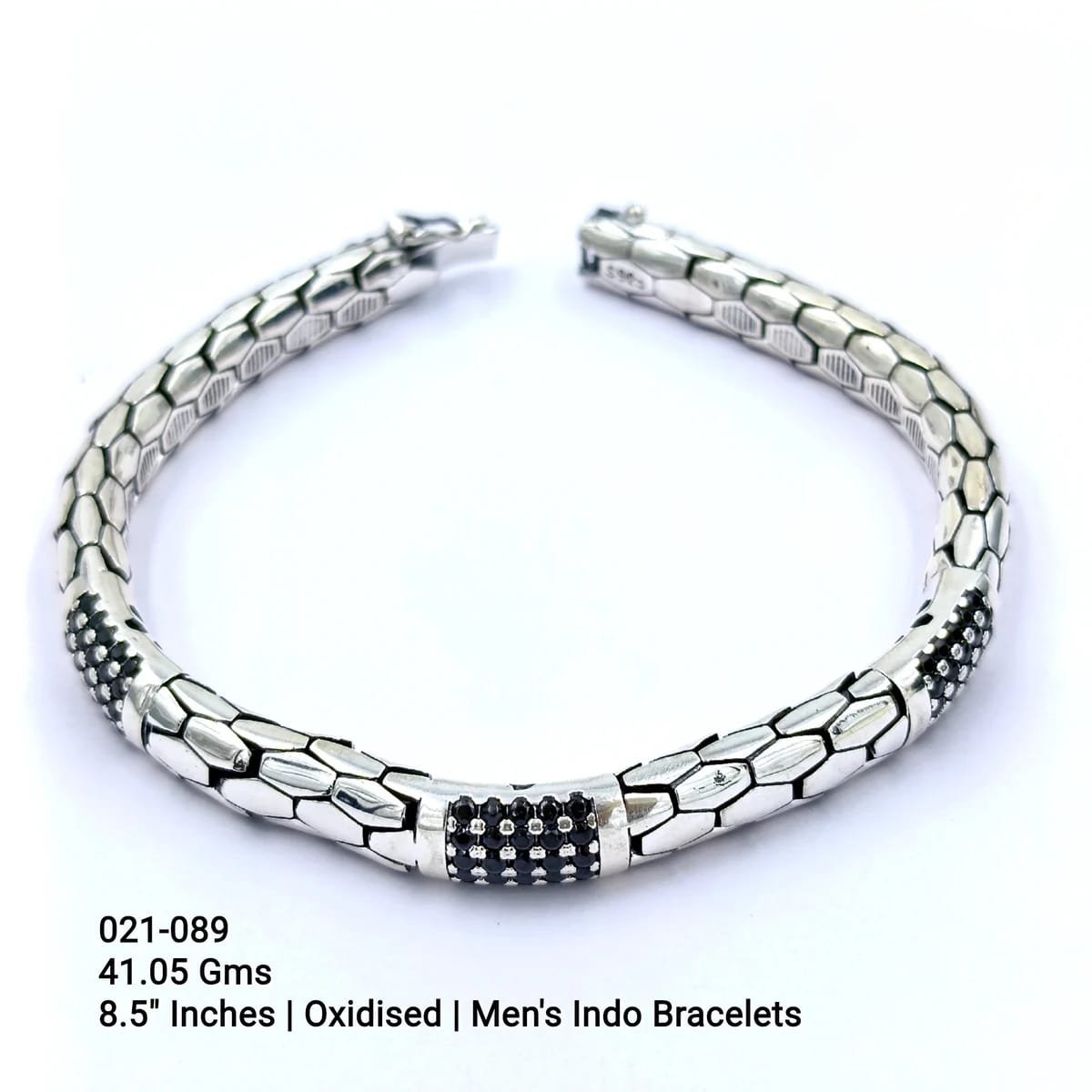 925 Silver Oxidised Men's Bracelet