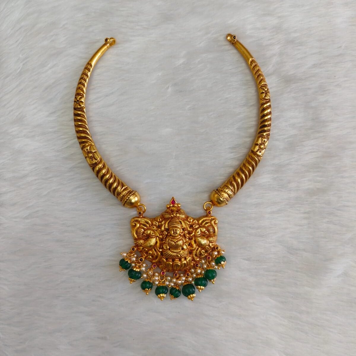 Silver 925 Temple Jewellery Necklace