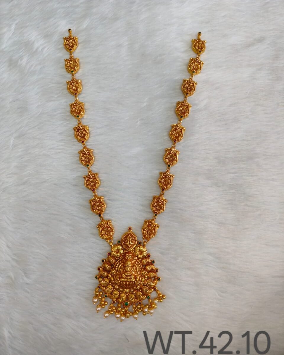 Silver 925 Temple Jewellery Necklace