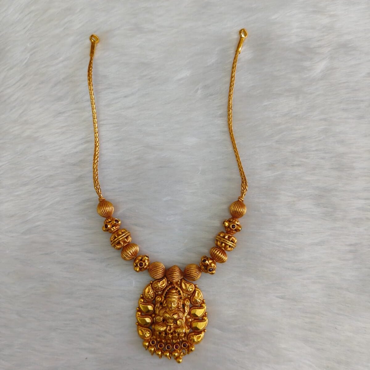 Silver 925 Temple Jewellery Necklace