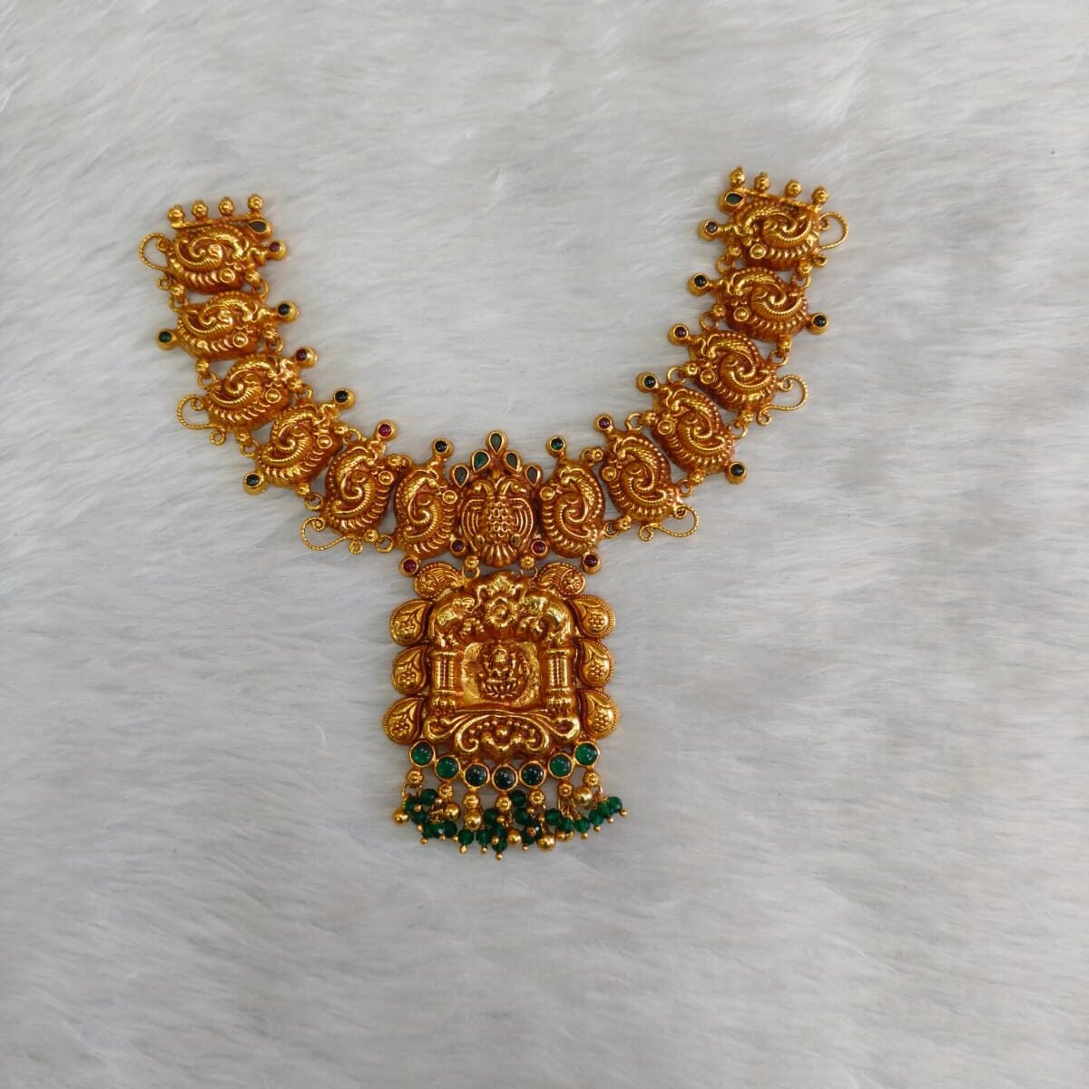 Silver 925 Temple Jewellery Necklace