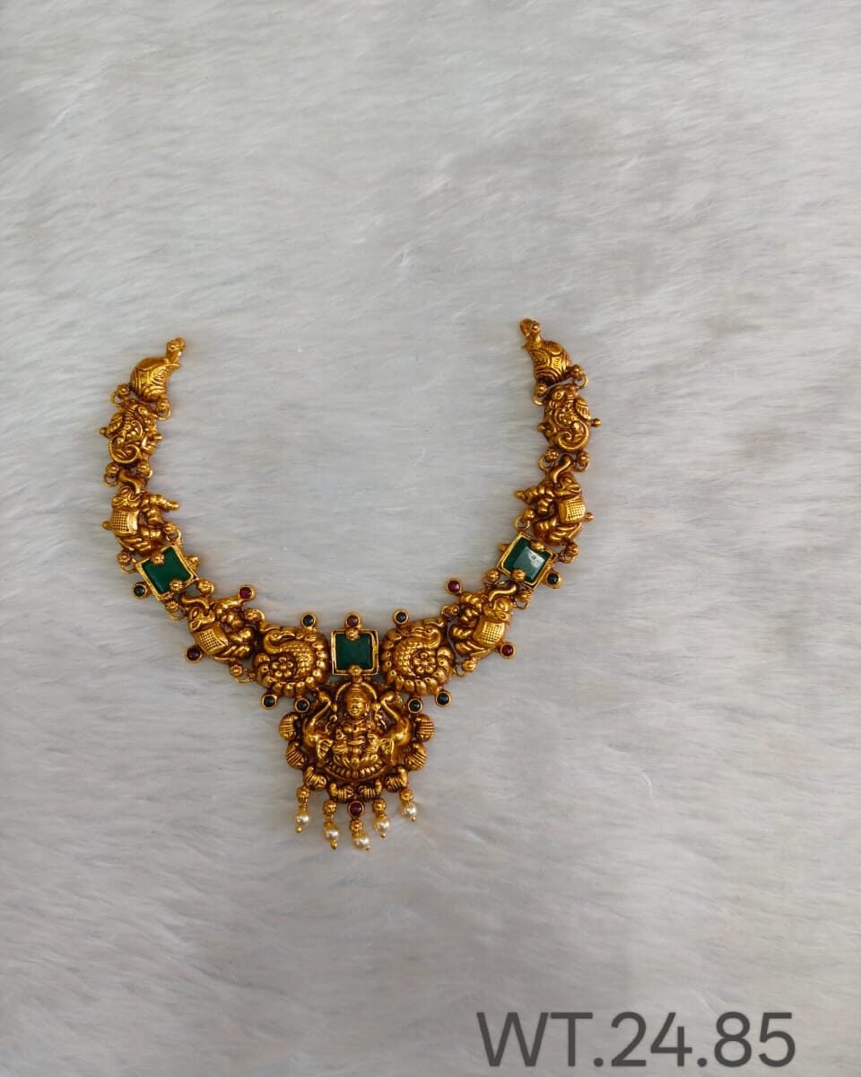 Silver 925 Temple Jewellery Necklace