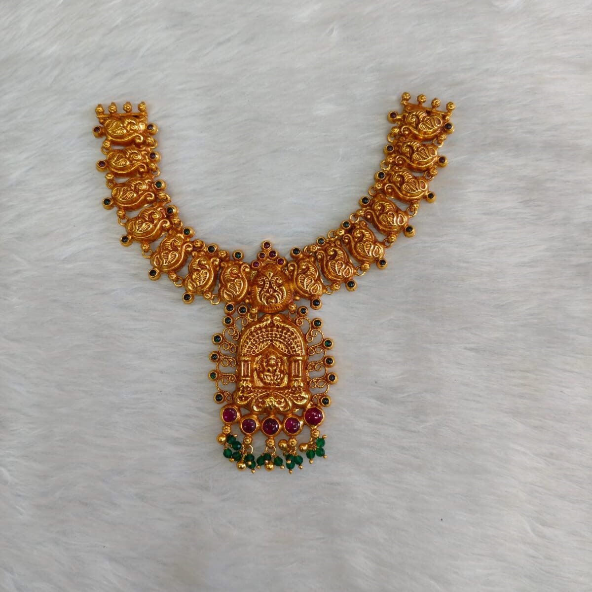 Silver 925 Temple Jewellery Necklace