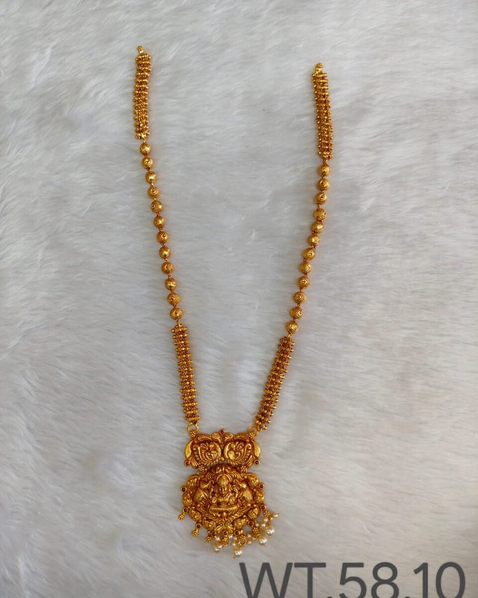 Silver 925 Temple Jewellery Necklace