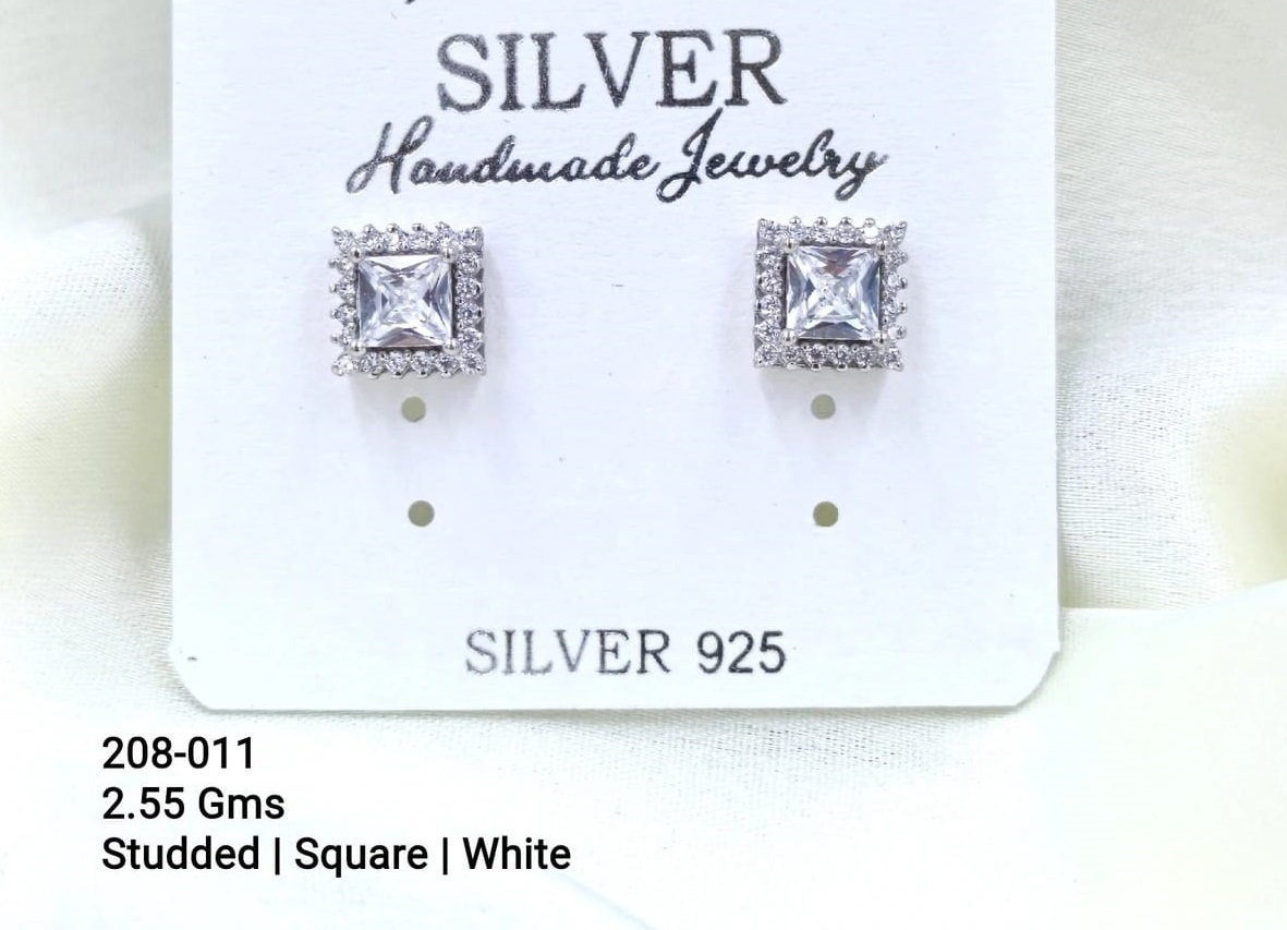 Sterling Silver Zircon Studs